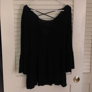 fun layered black top